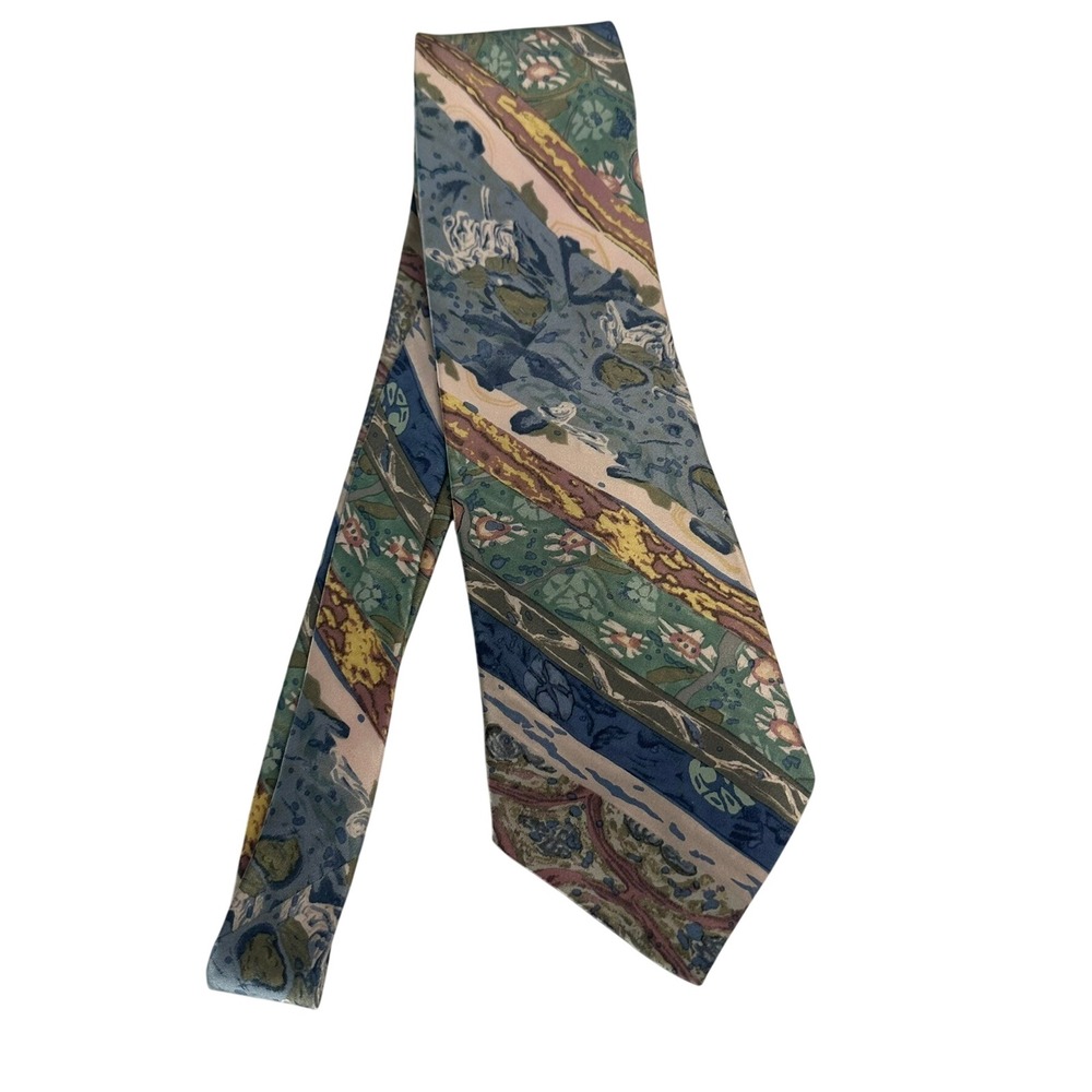 Cocktail‎ Colors Mens Silk Tie Abstract Floral Geometric Stripe Multicolor USA